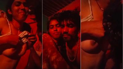 Watch video undresses wife and records his boob kiss Husband