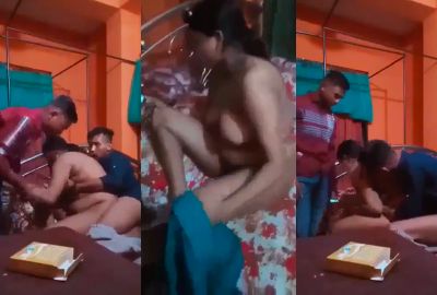 Watch Devars Bhabhi enjoys threesome sex with her Kinky