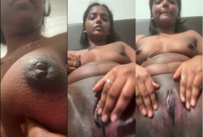 Watch sex Indian lady fingers her pussy during a video call South