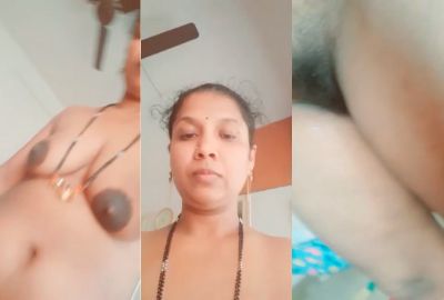 Watch MMS Indian nude lady fingers her hairy pussy in South