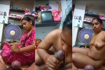 Watch bed gives a Telugu blowjob to her husband on the Wife