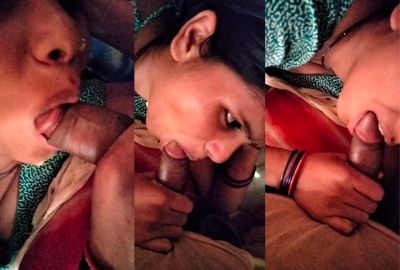 Watch husband lady gives a late-night desi blowjob to her Village