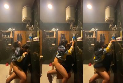 Watch bathroom girl’s xxx mms of riding a dick in the Horny