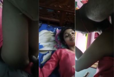 Watch dick xxx desi MMS of an amateur girl enjoying her first A