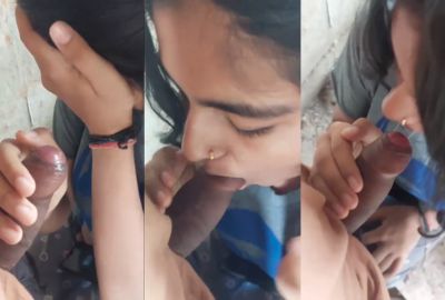 Watch lover 18-year-old GF gives a desi blowjob to her An