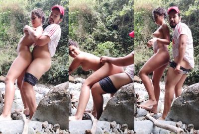 Watch jungle outdoor sex on the edge of a stream in a Romantic