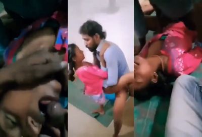 Watch threesome 19-year-old village girl enjoys a desi A