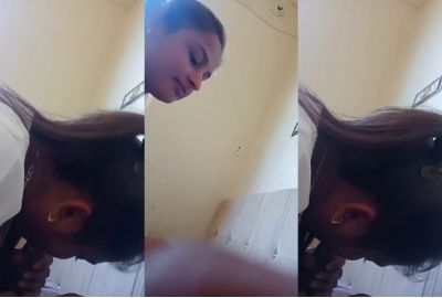 Watch BF 19-year-old GF gives an Indian blowjob to A