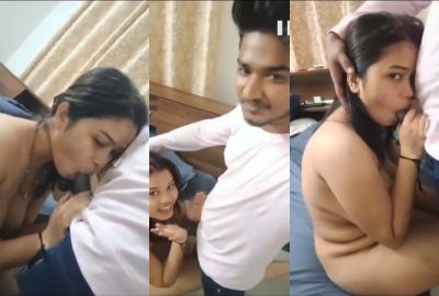 Watch lover 21-year-old college girl gives a desi blowjob to her A