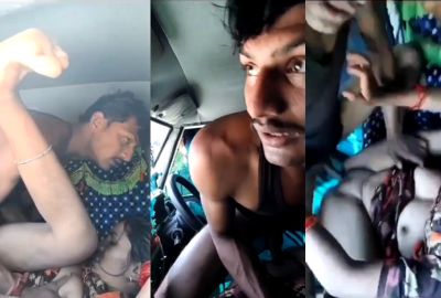 Watch car Tamil sex video of a couple fucking in a HD