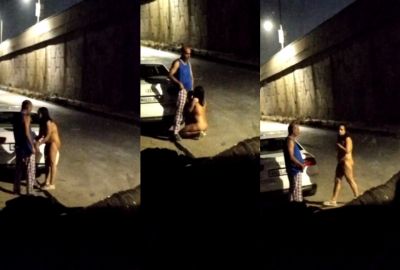 Watch Daughter-in-law Man enjoys outdoor sex with his Old