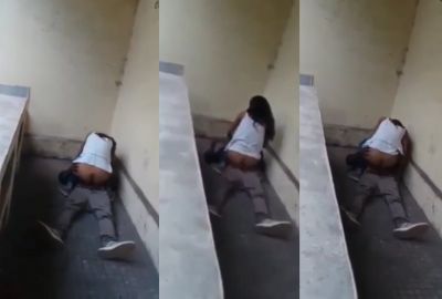 Watch college xxx MMS of a college couple fucking behind the Outdoor