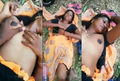 Watch lover lady enjoys outdoor Tamil sex with her Cheating
