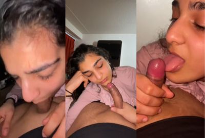 Watch porn 18-year-old girl sucks American lover’s dick in NRI An