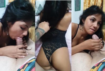 Watch porn girl in lingerie sucks lover’s dick in NRI Sexy