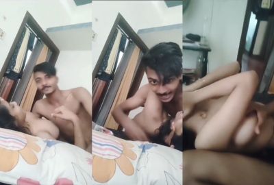 Watch GF guy records his first sex MMS with his shy Young