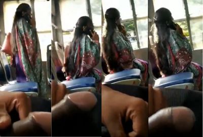 Watch bus shows his dick to a stranger lady in a public Pervert