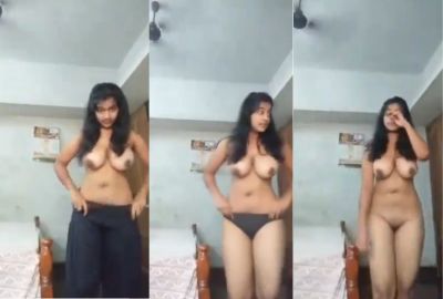 Watch lover nude girl records her MMS for her Punjabi
