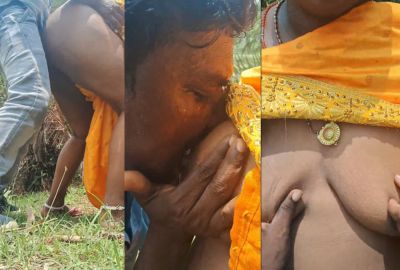 Watch lover Aadivasi sex MMS of a milf and her Outdoor