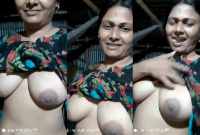 Watch MMS nude Bangla milf shows her juicy boobs in Desi