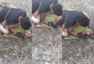 Watch her enjoys outdoor sex when her friends watch Girl