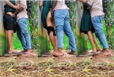 Watch wall porn of a guy fucking GF behind the college Desi