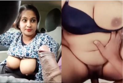 car boob Bhabhi’s desi outdoor sex in her lover’s Big