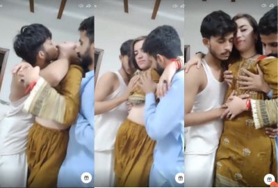 video Hyderabad boys and a hot babe’s live xxx Two