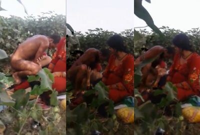 wife farmer fucks a laborer on the far in front of his The