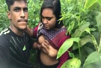 bush desi pervert drills a busty slut outdoors in the Wild