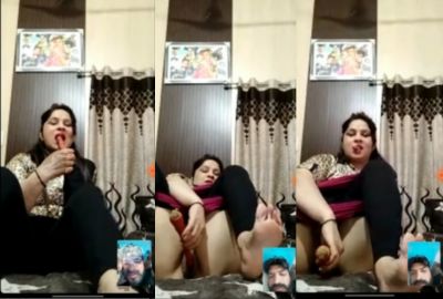 call milf puts a big carrot in her pussy on a video Punjabi