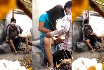 lover college girl gets fucked outdoors by her Nepali