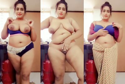 body Bangla naked Boudhi strips and shows her Busty