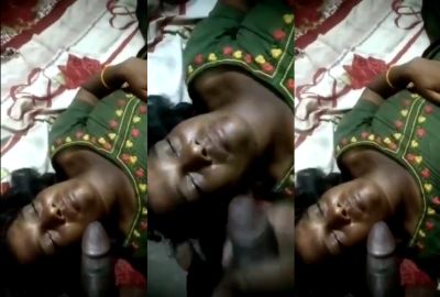 mouth Tamil maid takes her lover’s Indian cum in Poor