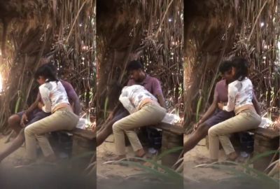 Girl’s outdoor chuda chudi with a guy Bangla