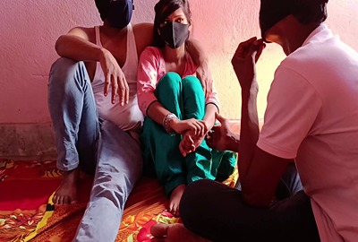 Husband fucks wife with stranger dehati sex video
