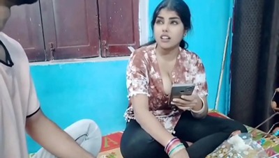 Gets parcel by paying with her pussy big boob bhabhi