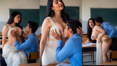 Student motivated by big-boob tutor college sex