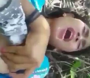 Crying sex in forest Desi