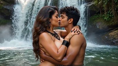 Milf fucks young lover Indian porn