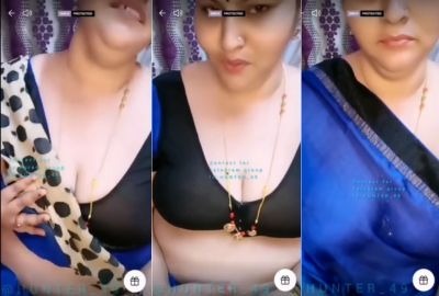 Lady shows nude boobs on camera South Indian
